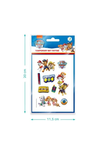 Набор детских временных татуировок "Paw Patrol Команда" 200435, 4 листа No Brand (339782326)