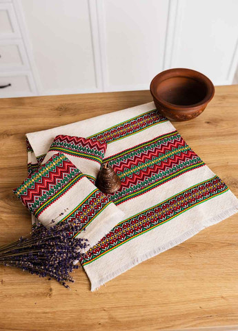 Полотенце вышитое с украинским орнаментом 75х35см (рнд11135) Homedec орнамент комбинированный