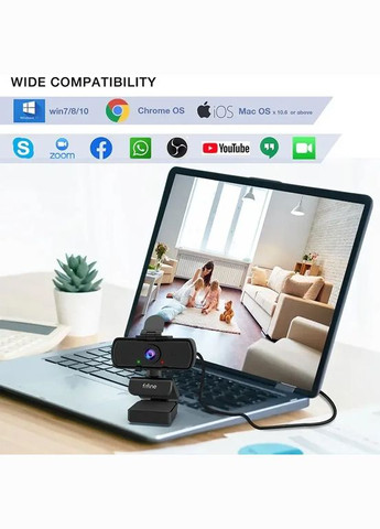 Вебкамера K420 для комп'ютера з мікрофоном і штативом триногою Fifine (300524014)