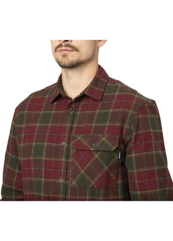 Комбинированная рубашка seeland glen flannel shirt red check No Brand