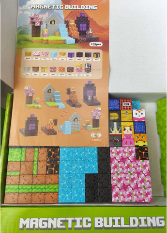 Магнитный конструктор Майнкрафт Сакура Minecraft My World 6681 175 шт No Brand (369153897)
