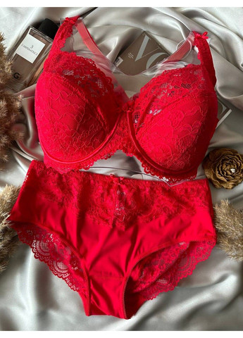 Красный женское красное нижнее белье комплект Lanny Mode