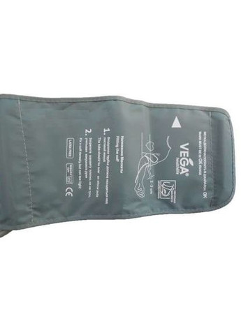 Манжета оригінал 22-42см для автоматичних та напівавтоматичних тонометрів з однією трубкою сіра Vega (296785260)