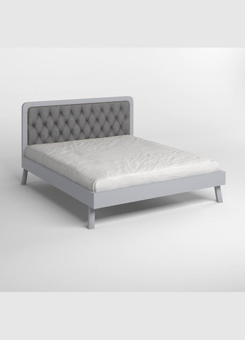 Односпальне дерев'яне ліжко Токіо (RAL-7040)/Аляска 93 (Сірий) 90х190 см (MBG-11125) Mebigrand (366084002)