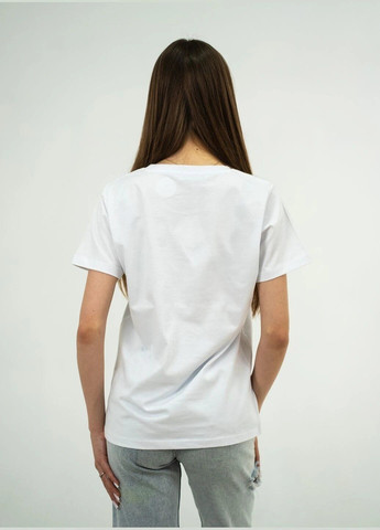 Белая летняя футболка женская летняя с рисунком с коротким рукавом Loewe TISORT