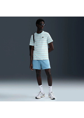 Біла футболка чоловіча sportswear turquoise/white Nike