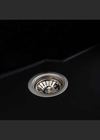 Гранитная мойка для кухни NIKA 7545 матовая Черный металлик Valeso (358059943)