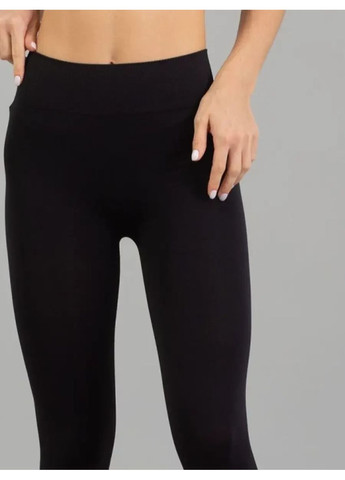 Легінси безшовні жіночі з мікрофібри Leggings model 2 Nero Чорні Giulia (370678143)