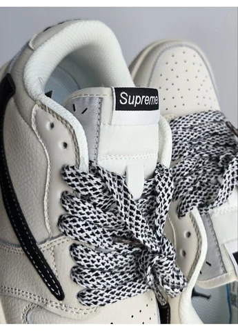 Черные всесезонные nike air jordan 1 low × travis scott • milk black • Vakko
