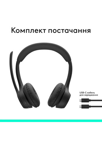 Гарнитура Zone 300 Wireless Headset BT BLACK (981001407) Logitech (306553692)