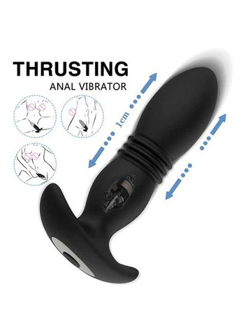 Анальний корок із вібрацією та поступальними рухами з Д/К Magic Jingers — Анальні іграшки - (372734469)