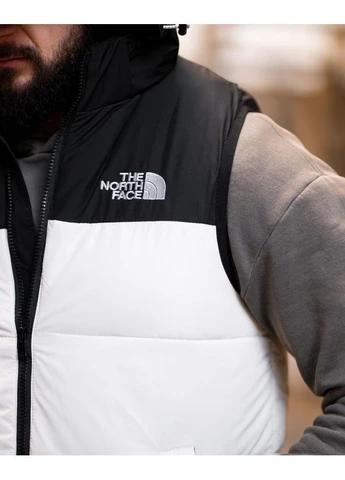 Стильная мужская жилетка черно-белая The North Face (386154133)
