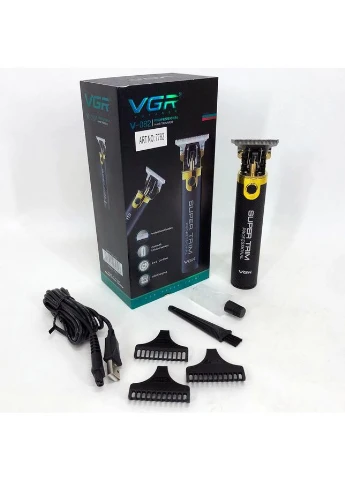 Машинка для стрижки V-082 аккумуляторная беспроводная профессиональная + 3 насадки триммер для волос VGR (396883889)