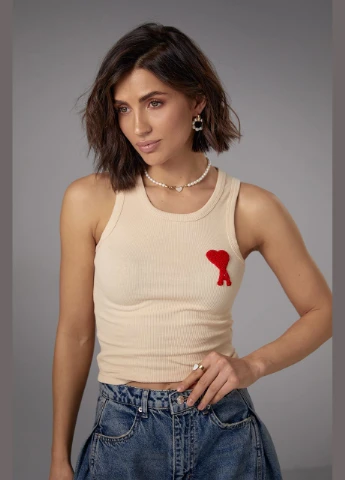 Майка жіноча в рубчик Ami Pari Lurex — 279148341
