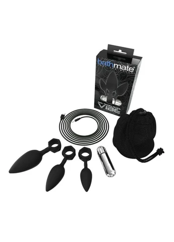 Набор анальных вибропробок Anal Training Plugs VIBE Ø 2,5см 3,1см - 3,8см Bathmate (315340181)