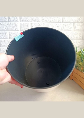 Масивний вазон 10 л 51х27 см Альфа біла троянда Алеана (365814966)