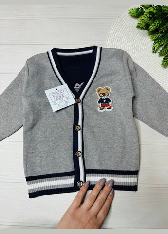 Кофта Соответствие: 8/10/92 хлоп. Серый 516-1 No Brand (313399314)