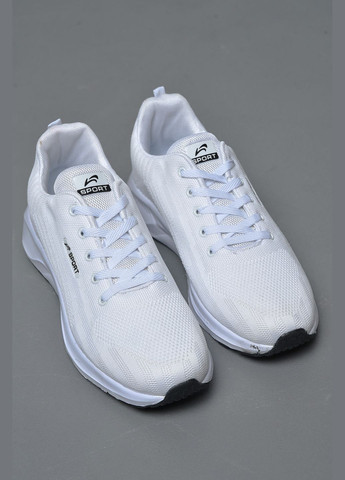 Білі Осінні кросівки чоловічі білого кольору текстиль Let's Shop