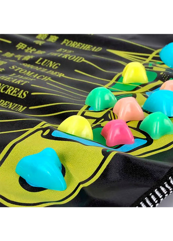 Масажний килимок для ніг з камінням – рефлекторна доріжка для здоров'я FP (352528532)