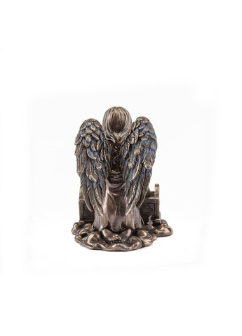Статуетка настільна Ангел біля ліжечка 10 см 70729 полістоун із бронзовим напиленням Veronese (302238996)
