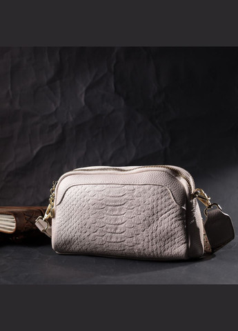 Сумка через плече жіноча на два відділення шкіряна 22357 Vintage (302008033)