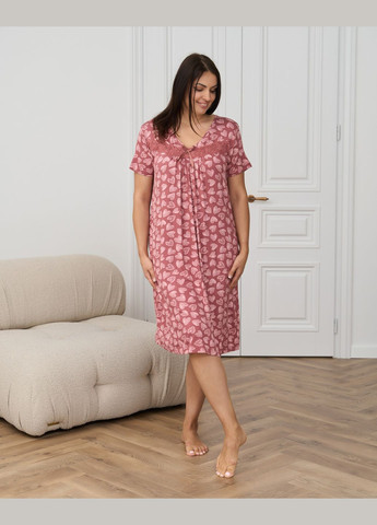 Віскозна сорочка з сердечками Nicoletta (297914043)