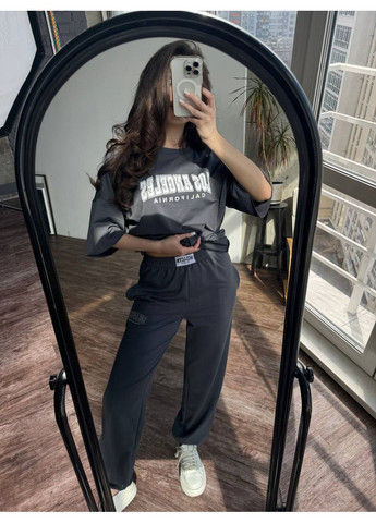 Стильный оверсайз костюм "Los Angeles" No Brand С824/825-1415/2 (351856704)