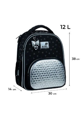Набір " " /SET_K26-556M-2/ рюкзак + пенал + сумка для взуття 556 Black&Silver (1/4) Kite (395660556)
