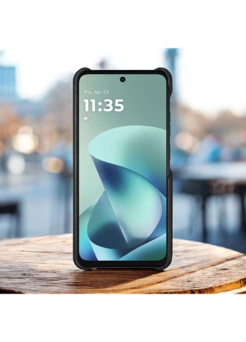 Шкіряна накладка Reptile Cover для Motorola Moto G57 Power Чорна (80405) Stenk (379469960)