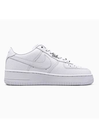 Кросівки жіночі і чоловічі Nike Air Force 1 Low Molten Metal Silver White | Найк Еір Форс 1 білі No Brand білі демісезони (398920711)