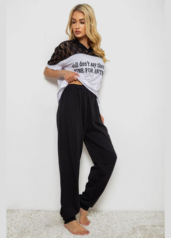 Белая пижама женская с принтом Isik 243R1600-024