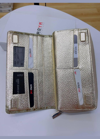 Гаманець жіночий Туреччина натуральна шкіра дракон всередині флотар на магнітах золотий Karya (341322945)