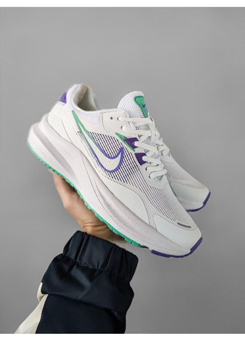 Белые демисезонные кроссовки мужские nike zoom inferno 3 blue / purpule найк аир зум No Brand