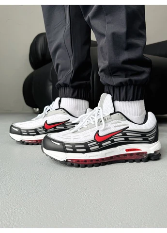 КРОССОВКИ ЖЕНСКИЕ NIKE AIR MAX TL 2.5 WHITE/BLACK/RED НАЙК АИР МАКС ТЛ 2.5 БЕЛЫЕ No Brand белые демисезоны (391940745)
