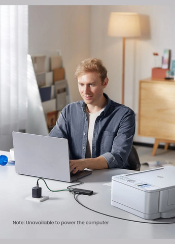 USB-хаб CM653 4-Port USB 3.2 Gen 1 з додатковим живленням USB Type-C 5Gbps (15548) Ugreen (300577469)