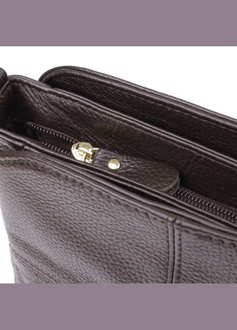 Женская сумка из натуральной кожи с удобной внутренней организацией 22979 Коричневый Vintage (348358945)