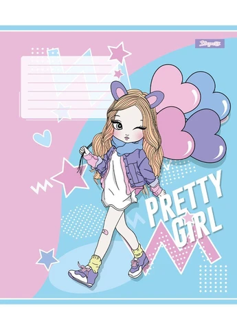 Набір зошитів шкільних 1Bересня А5/12 лінія Pretty girl 25 шт (767221) 1 Вересня (387582991)