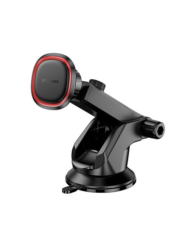 Автотримач для телефона BH125 Roman magnetic car holder (center console) Black and Red Borofone (380482377)