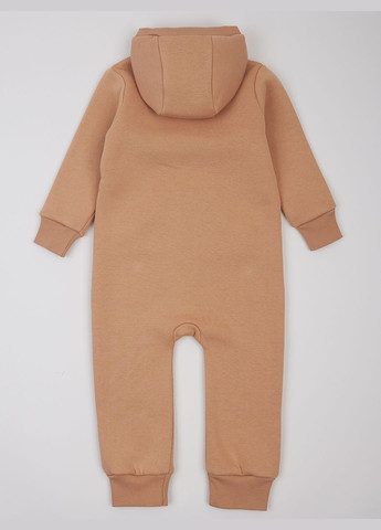 Комбинезон утеплённый для малышей с открытыми ножками с капюшоно бежевый KRAKO (314853966)