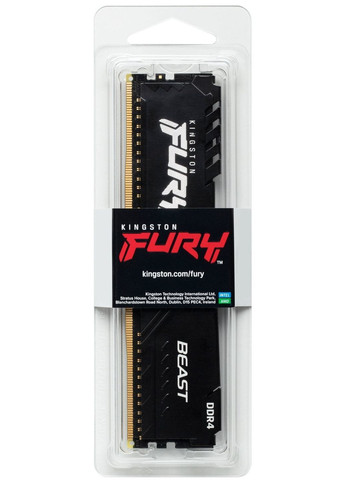 Модуль пам`ятi DDR4 16GB/3200 Fury Beast Black (KF432C16BB/16) Kingston (336955068)