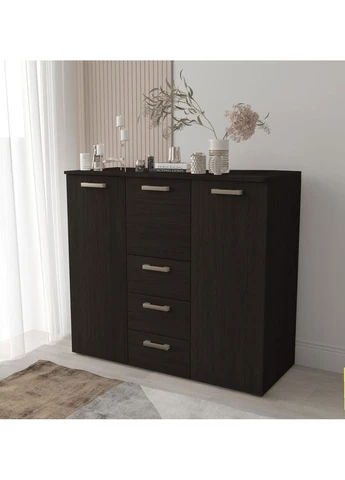 Комод з 4 шухлядами та 2 дверками No Brand (382696437)