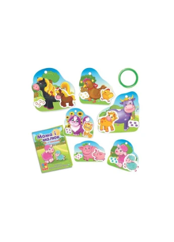 Развивающая игра VT2100-14 "Мама и малыш" с липучками VladiToys Vladi toys (389887626)