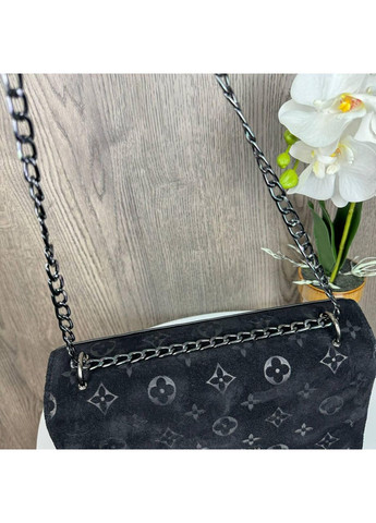 Жіноча міні сумочка клатч чорна замша ProDobro (363259485)