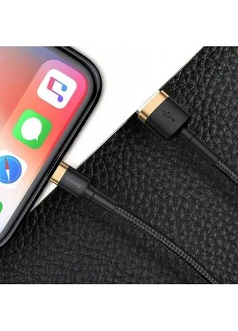 Кабель Cafule Series USB – Lightning 1.5 А 2 м в нейлоновому обплетенні чорний Baseus (401873132)
