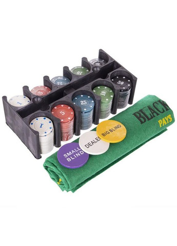 Набір для покеру в металевій коробці 538-045 200 фішок SP-Sport (323217249)