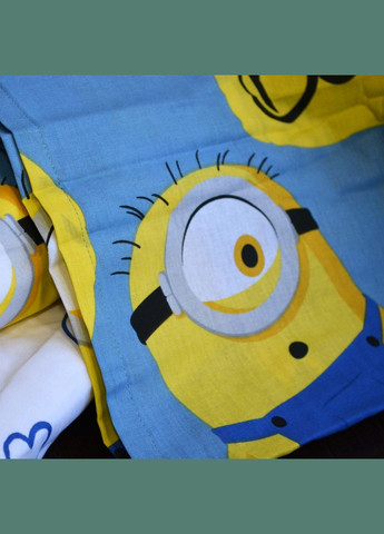Дитяча постільна білизна полуторна з простирадлом на резинці Ранфорс Disney Minions Bananas T40561 Tac (324606306)