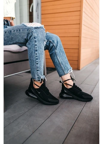 Комбіновані кросівки air max 270 black 5 демісезон Nike 755