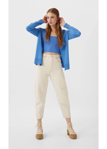 Синий кардиган Stradivarius