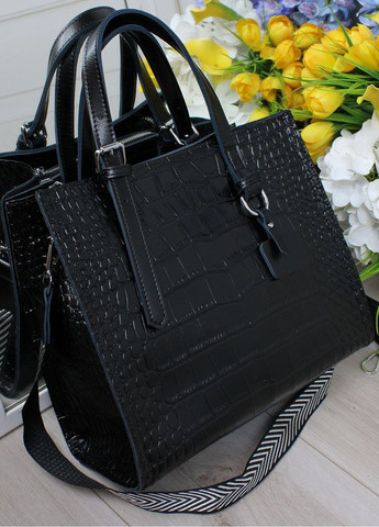 Сумка шкіряна з тисненням крокодил Vishnya (335707797)