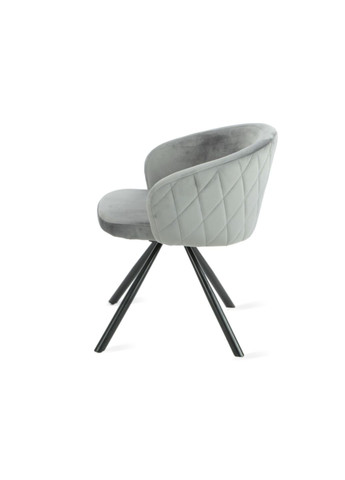 Стілець KELLY чорний каркас/сірий 360º Intarsio (372178415)